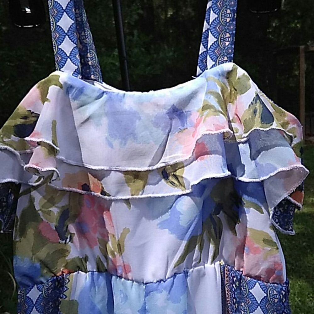 Rare Editions Floral Jumpsuit